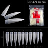 500 pcs Half Fake Nail Tips