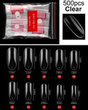 500 pcs Half Fake Nail Tips