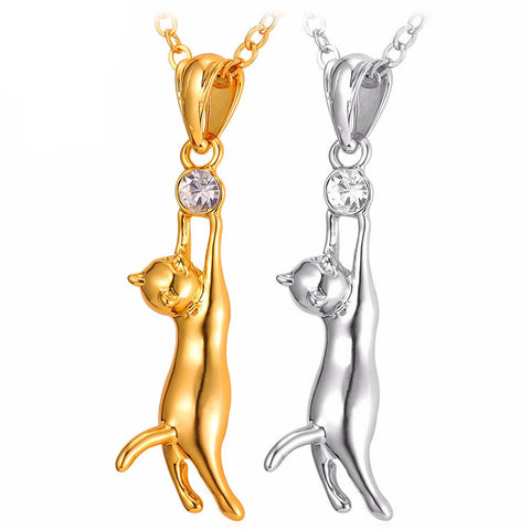 Cat Necklace Jewelry - FancyGad