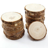 5pcs Unfinished Natural Round Wood Slices