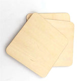 Blank Plaque 5 Sizes Building Model Square DIY Craft Pyrography Projects