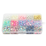 1500 pcs/lot Beads Mix Rainbow Color Round 4/6/8/10mm